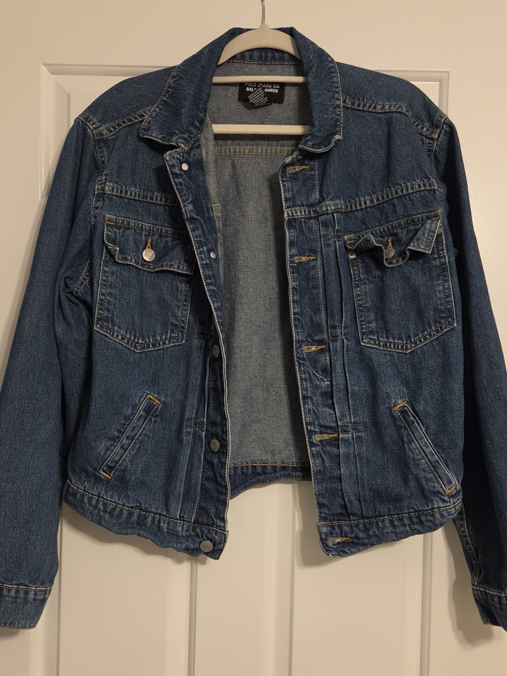 Vintage Polo Jeans Co. Ralph Lauren Denim Jacket - Men's Medium - Blue Wash